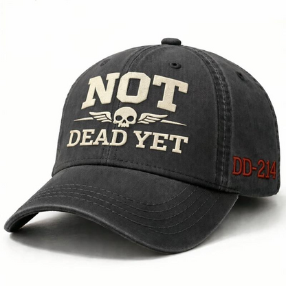 💥Flash Sale – Up to 50% Off! 🧢NOT DEAD YET Veteran Dad Hat